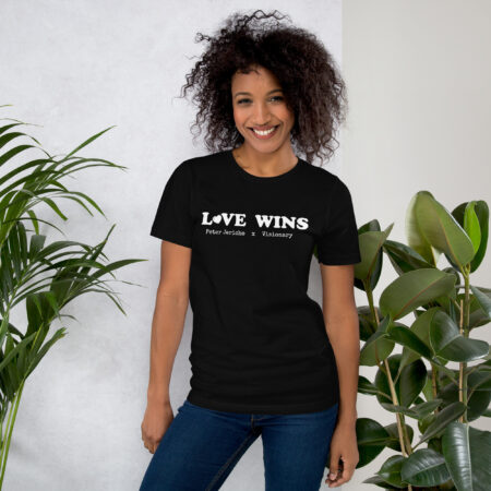 Love Wins Black Classic Unisex t-shirt
