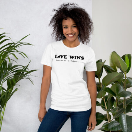 Love Wins White Classic Unisex t-shirt